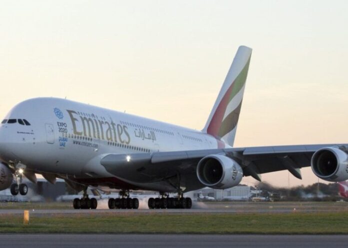 JUST-IN: Emirates Flight Touches Down In Lagos After 2-year Break